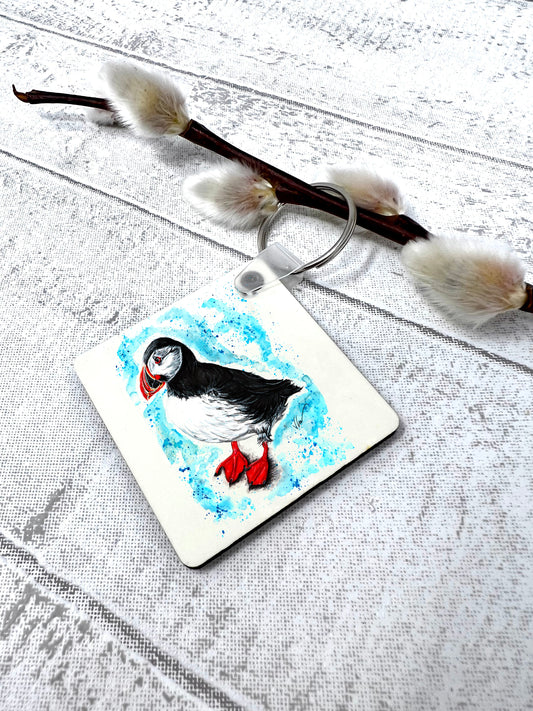 Piper the Puffin Keyring